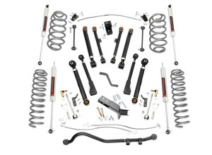 Jeep Wrangler Unlimited Suspension Lift Kit - Front + Rear - Rough Country - 4 Inch X-Series - '04-'06